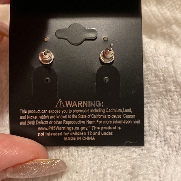 Black Cubic Zirconia Gum Drop incased in silver.  NWT! Absolutely gorgeous! - Picture 3 of 6